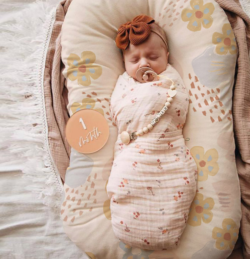 Baby Lounger | baby sleep nest blue