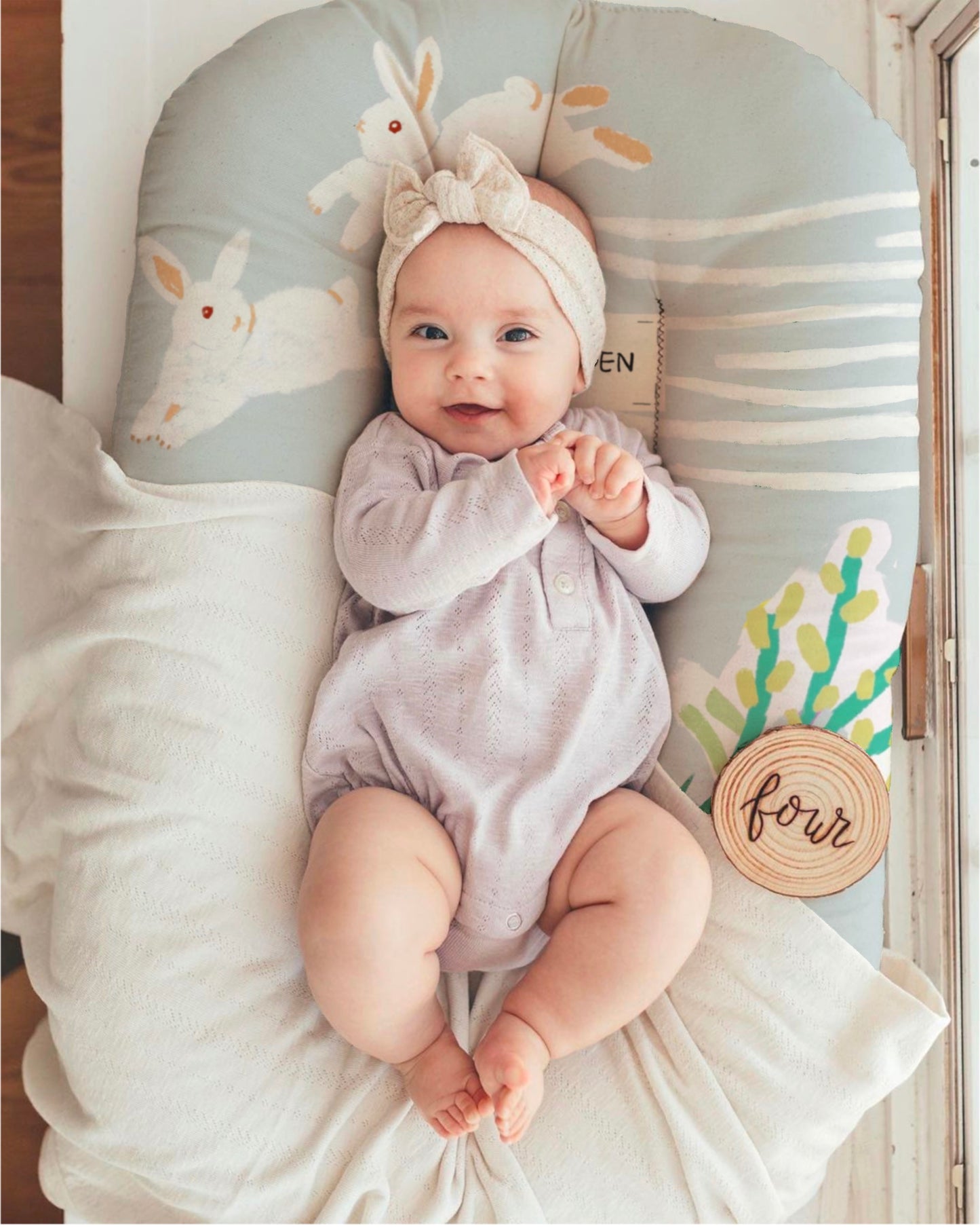Baby lounger | sleeping pad nest chinese pattern
