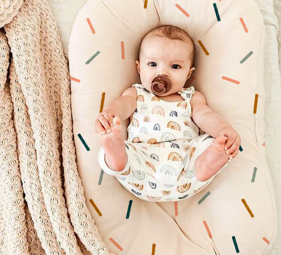 Baby Lounger|baby sleeping nest macaron