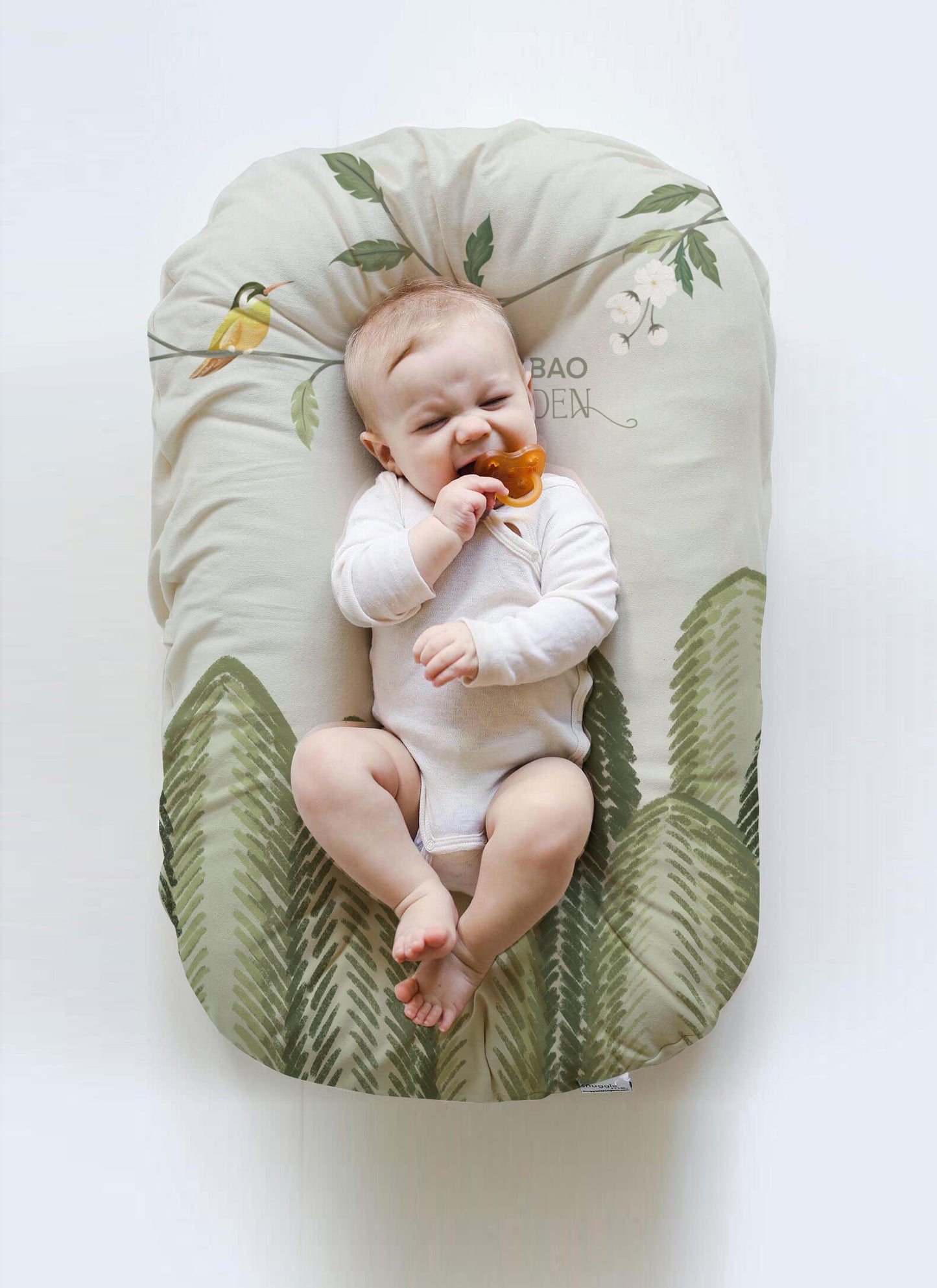 Baby Lounger | sleeping pad nest royal garden green